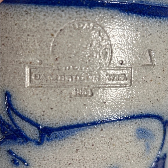 VTG Rowe Salt Glazed Pottery Crock w/ Pig 1984 Pottery Pig Crock - Picture 8 of 12